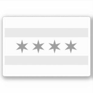 シカゴ国旗のノワール シール