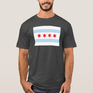 シカゴ国旗のブリザード・ブルー Tシャツ