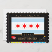 シカゴ国旗&ハッピーニューイヤー/ウィズ最高のズUSA シーズンカード (正面)