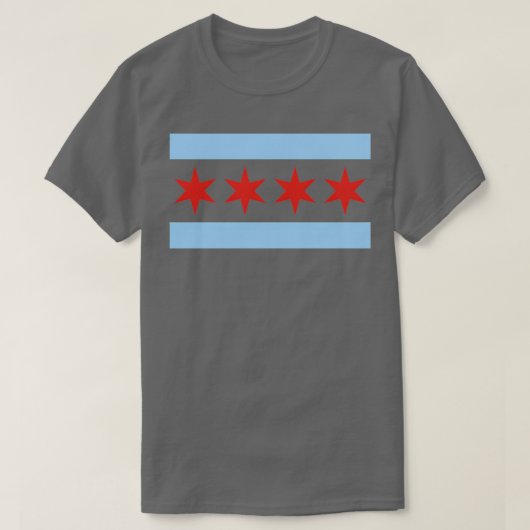 シカゴ国旗City Of Chicago Tシャツ (デザイン正面)