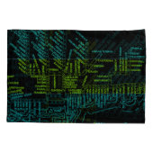 シカゴ地下鉄ヴィンテージシステムマップルートNEON 枕カバー (裏面-左)