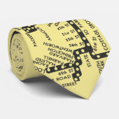 シカゴ地下鉄ヴィンテージ系統地図ルート ネクタイ (ロール)