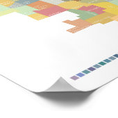 シカゴ地区地図 ポスター (角)