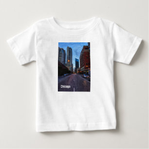 シカゴ夕べドライブ ベビーTシャツ