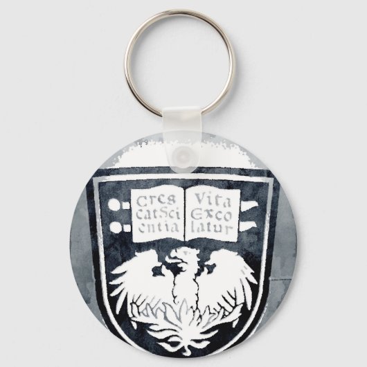 シカゴ大学シールキーチェーン キーホルダー (正面)