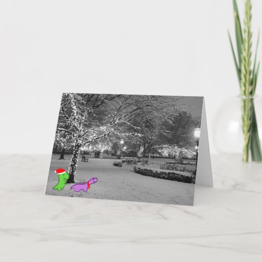 シカゴ大学雪中恐竜 シーズンカード (正面)