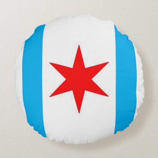 シカゴ大尉の抱擁の盾 ラウンドクッション (裏面)