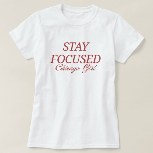 シカゴ女子の強さを引き出す Tシャツ (デザイン正面)