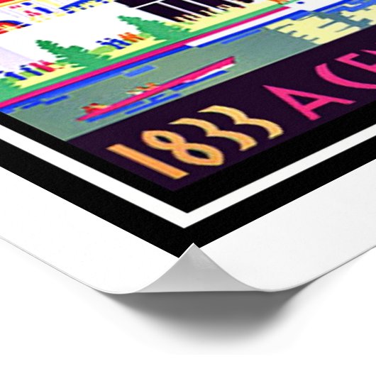 シカゴ宇宙フェアヴィンテージ再生 ポスター (角)