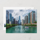 シカゴ川とトランプタワー考えるのOf You ポストカード (正面/裏面)