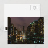 シカゴ川に落雷 ポストカード (正面/裏面)