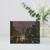 シカゴ川に落雷 ポストカード (スタンド正面)