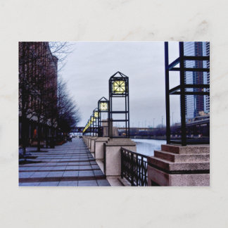 シカゴ川沿いの散歩 ポストカード
