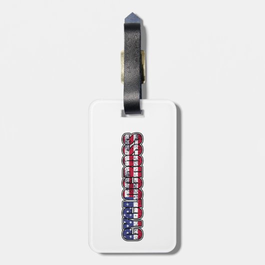 シカゴ州旗 ラゲッジタグ (裏面縦)