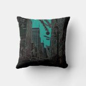 シカゴ州通り@ Christmas 1967 白熱［赤熱］光を放つ Edge クッション (裏面)