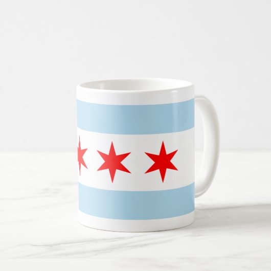 シカゴ市国旗(イリノイ) コーヒーマグカップ (正面右)