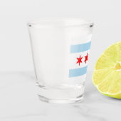 シカゴ市国旗（イリノイ） ショットグラス (左)