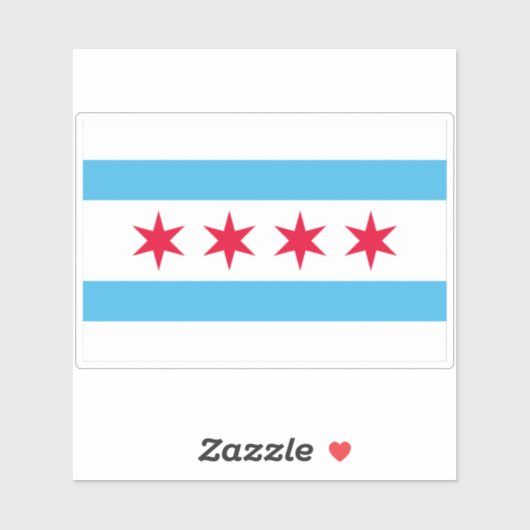 シカゴ市国旗 シール (シート)