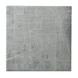 シカゴ市地図のスケッチ タイル<br><div class="desc">シカゴ市地図のスケッチ。アーティスト: Vision Studio.画像ID: 64744Z</div>