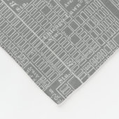 シカゴ市地図のスケッチ フリースブランケット (角)