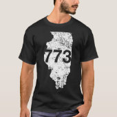 シカゴ市外局番773 Tシャツ (正面)