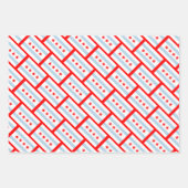 シカゴ市旗ラッピング紙シート ラッピングペーパーシート (正面2)