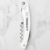 シカゴ市旗折り畳み可能パーソナライズされたです ソムリエナイフ (正面)