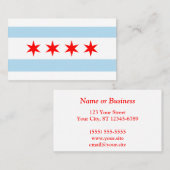 シカゴ市旗 名刺 (正面/裏面)