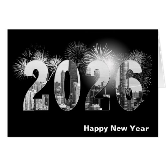 シカゴ市2026年新年の花火 (正面横)