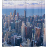 シカゴ建築建物アートワーク | シャワーカーテン (正面)