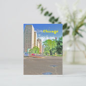 シカゴ忙し午後 ポストカード (スタンド正面)