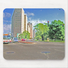 シカゴ忙し午後 マウスパッド