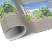 シカゴ忙し午後 ラッピングペーパー (ロールコーナー)