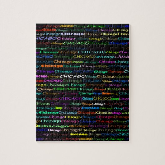 シカゴ文字デザインIパズル ジグソーパズル (縦)