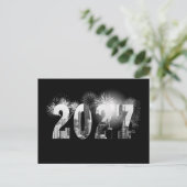 シカゴ新年2027 ビジネス 御礼 ポストカード (スタンド正面)
