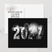 シカゴ新年2027 ビジネス 御礼 ポストカード (正面/裏面)