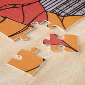 シカゴ旅行のオレンジ色の秋 ジグソーパズル (側面)