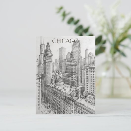 シカゴ旅行 ポストカード (スタンド正面)