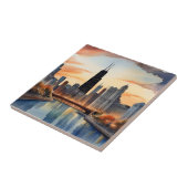 シカゴ水彩画 タイル (側面)