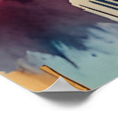 シカゴ水彩画 ポスター (角)