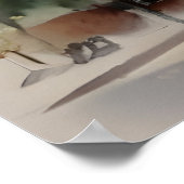 シカゴ水彩画 ポスター (角)