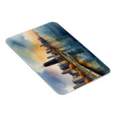 シカゴ水彩画 マグネット (右側)