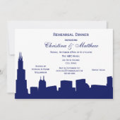 シカゴ海軍スカイラインシルエットリハーサルディナー 招待状 (正面)