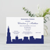 シカゴ海軍スカイラインシルエットリハーサルディナー 招待状 (スタンド正面)