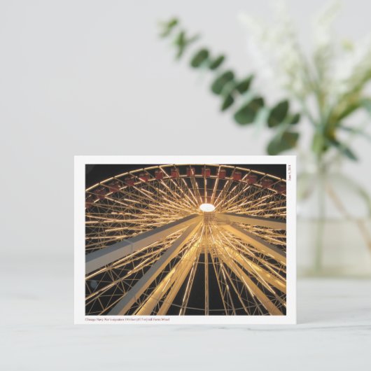 シカゴ海軍ピアのシグネチャーフェリスホイール ポストカード (スタンド正面)