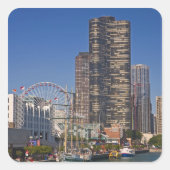 シカゴ海軍埠頭の眺め スクエアシール (正面)