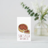 シカゴ深いディッシュペパローニピザショップピッツェリア 名刺 (スタンド正面)