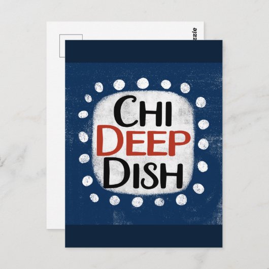 シカゴ深い皿はがき ポストカード (正面/裏面)