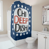 シカゴ深い皿シャワーカーテン シャワーカーテン (インサイチュ)
