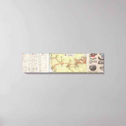 シカゴ発の列車 キャンバスプリント (正面)